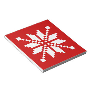 Bloc-note Motif de Noël des flocs de neige de Noël