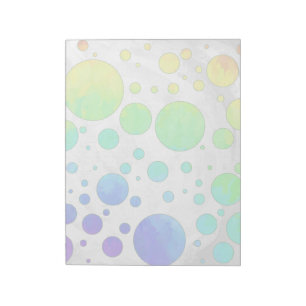 Bloc-note Motif de point Rainbow Icy Polka