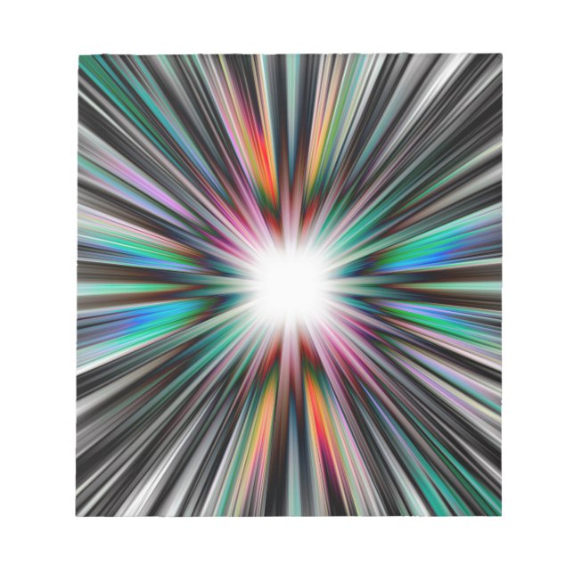 Bloc-note Motif d'explosion Starburst (Devant)