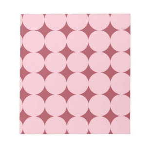Bloc-note Motif du cercle rouge rose