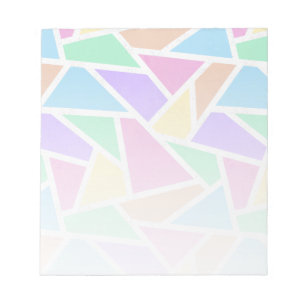 Bloc-note Motif en mosaïque arc-en-ciel Pastel