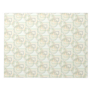Bloc-note Motif géométrique vert