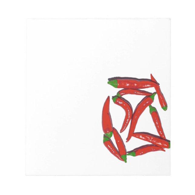 Bloc-note Motif Hot Red Chili Peppers (Devant)