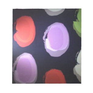 Bloc-note Motif moderne coloré Polka Point Art Imprimer
