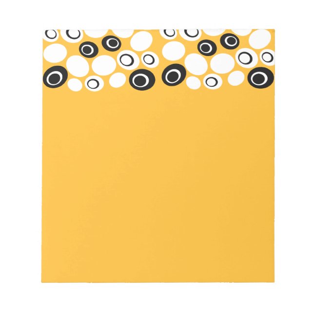Bloc-note Motif Ovals rétro (Devant)