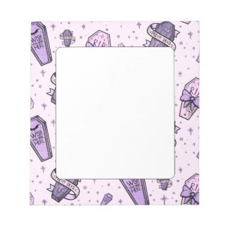 Bloc-note Motif Pastel Goth Coffins