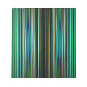 Bloc-note Motif rayé vert et noir