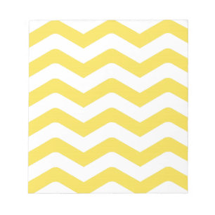 Bloc-note Motif serré jaune de Chevron