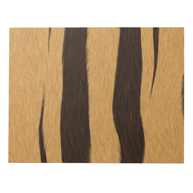 Bloc-note Motif Tiger Stripes. (Devant)