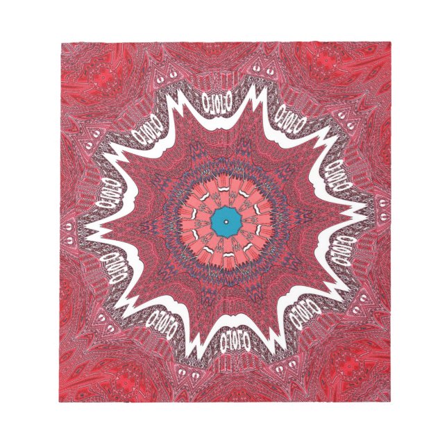 Bloc-note Motif tribal de l'ethnie Sindh (Devant)