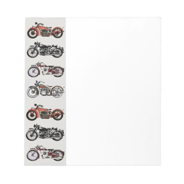 Bloc-note MOTOCYCLES vintages (Devant)