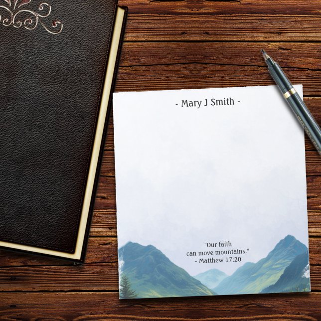 Bloc-note Mountain Landscape Bible Verse  (Créateur téléchargé)