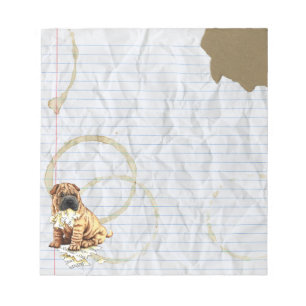 Bloc-note My Chinese Shar-Pei Mange Mon Plan De Leçon