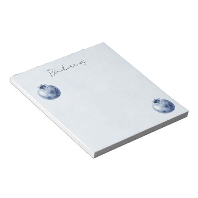 Bloc-note Myrtilles Bleues Fruit   (Incliné)