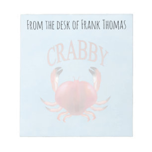 Bloc-note Nature Simple Style Crabby Typographie