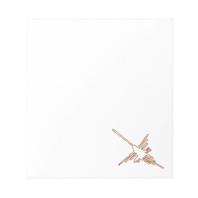 Bloc-note Nazca Lines Hummingbird - Croquis personnalisé (Devant)