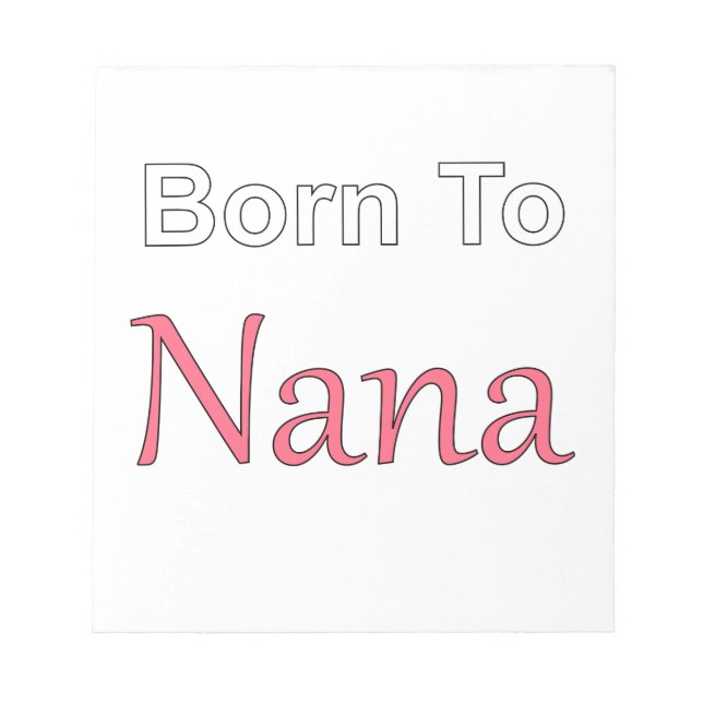 Bloc-note Né à Nana (Devant)