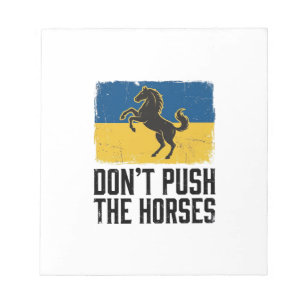 Bloc-note Ne Pousse Pas Le Cheval Cheval Vintage
