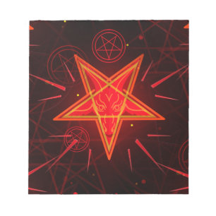 Bloc-note néon démon