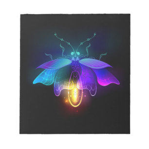 Bloc-note Neon Firefly sur noir