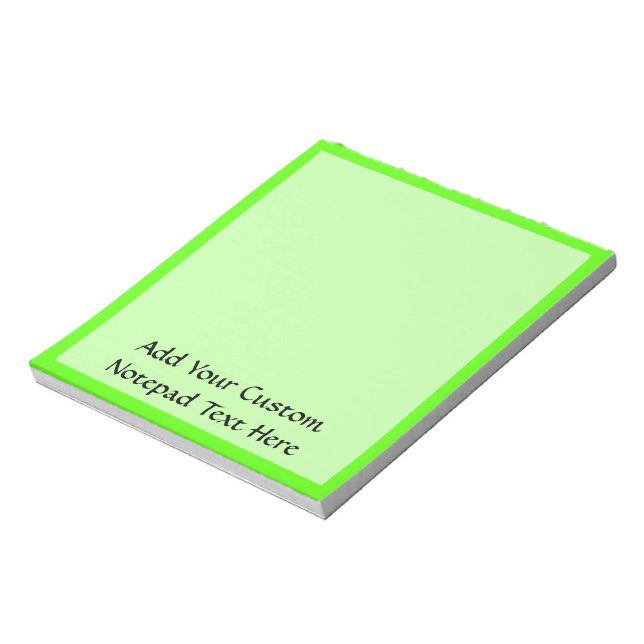 Bloc-note Neon Green haute visibilité (Tourné)