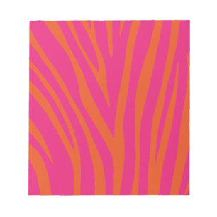 BLOC-NOTE NEON ROSE ORANGE ZEBRA STRIPES BACKGROUNDS WALLPAP