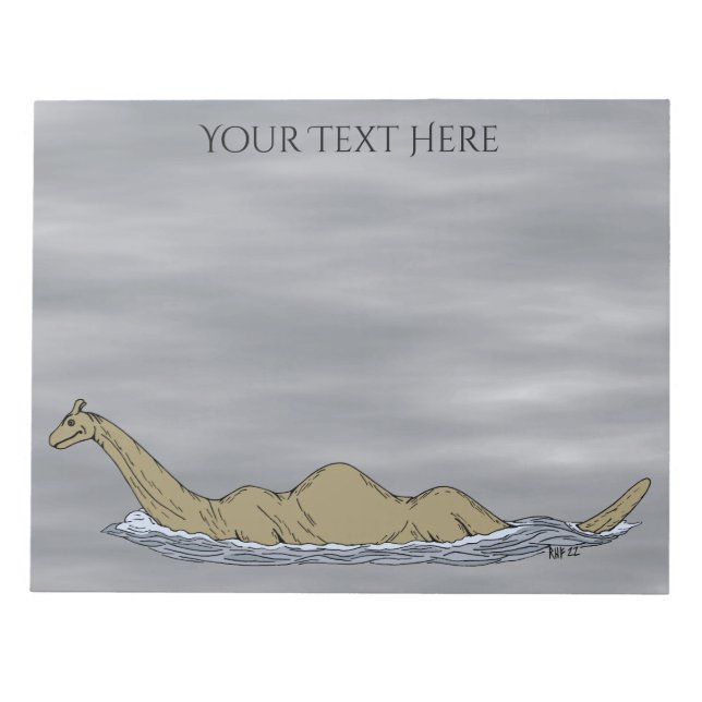 Bloc-note Nessie le monstre Loch Ness (Devant)