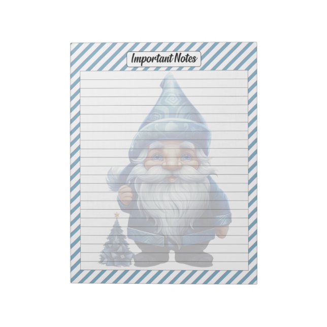 Bloc-note Noël bleu Cutie (Tourné)