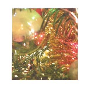 Bloc-note Noël se reflétant