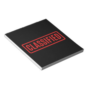 Bloc-note Noir classé