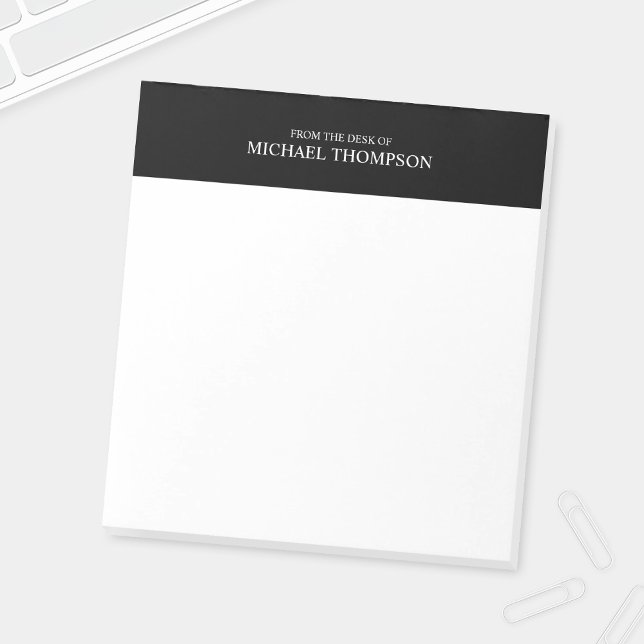 Bloc-note Noir et blanc professionnel (Créateur téléchargé)