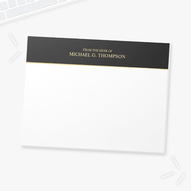 Bloc-note Noir et or professionnel (Créateur téléchargé)