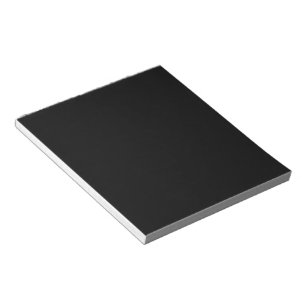 Bloc-note Noir fou (Le Noir le plus foncé) PERSONNALISABLE