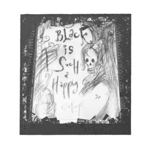 Bloc-note noir si joyeux