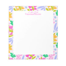Nom chic moderne coloré floral joli