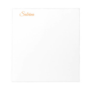 Bloc-note Nom Classique Simple Élégant Professionnel