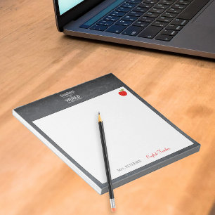 Bloc-note Nom de l'enseignant citation appréciation de la po