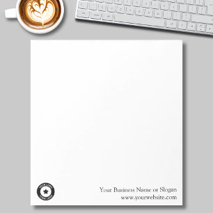 Bloc-note Nom du logo d'entreprise personnalisé Site Web pro