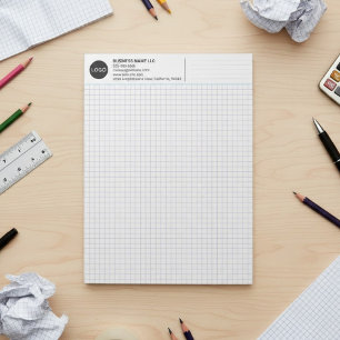 Bloc-note Nom et logo d'entreprise personnalisés, papier gra