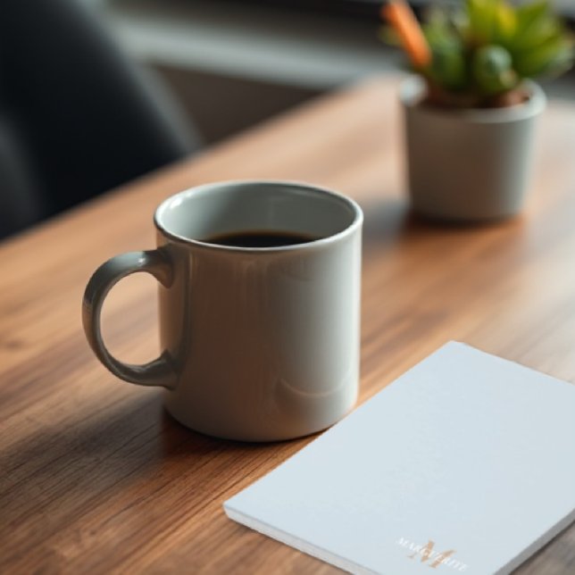 Bloc-note Nom personnalisé Monogramme (Créateur téléchargé)