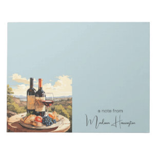 Bloc-note Nom personnalisé Wine Lover's