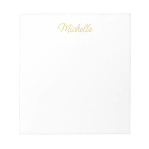 Bloc-note Nom propre minimaliste classique professionnel