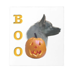 Bloc-note Norvégien Elkhound Halloween Boo