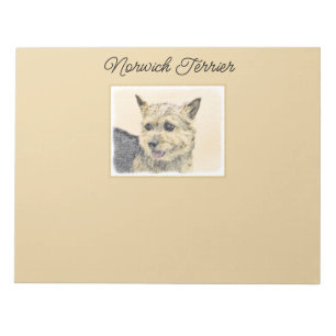 Bloc-note Norwich Terrier Peinture - Cute Original Chien Art