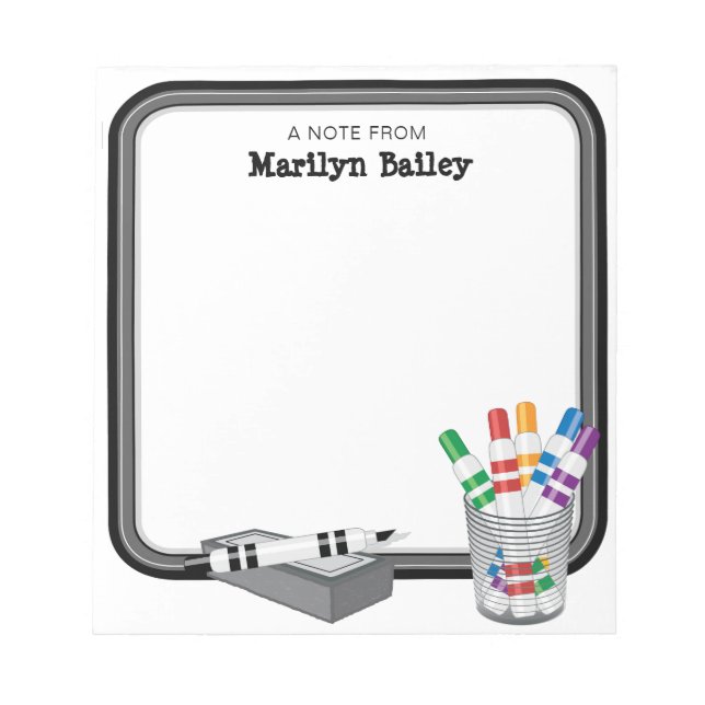 Bloc-note Note Du Mini Tableau Blanc (Devant)