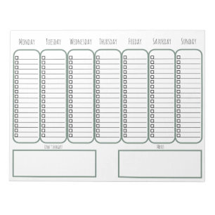 Bloc-note Notebook (27,94 x 21,59 cm), 40 pages - List