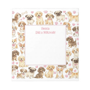 Bloc-note Notepad de note Mitzvah pour les enfants avec de m