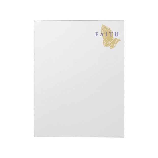 Bloc-note Notepad-Mains de la foi de prière (Tourné)