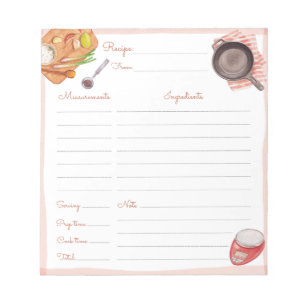 Bloc-note Notepads cuisine