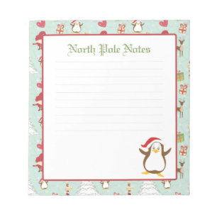 Bloc-note Notepads de Noël en pingouin